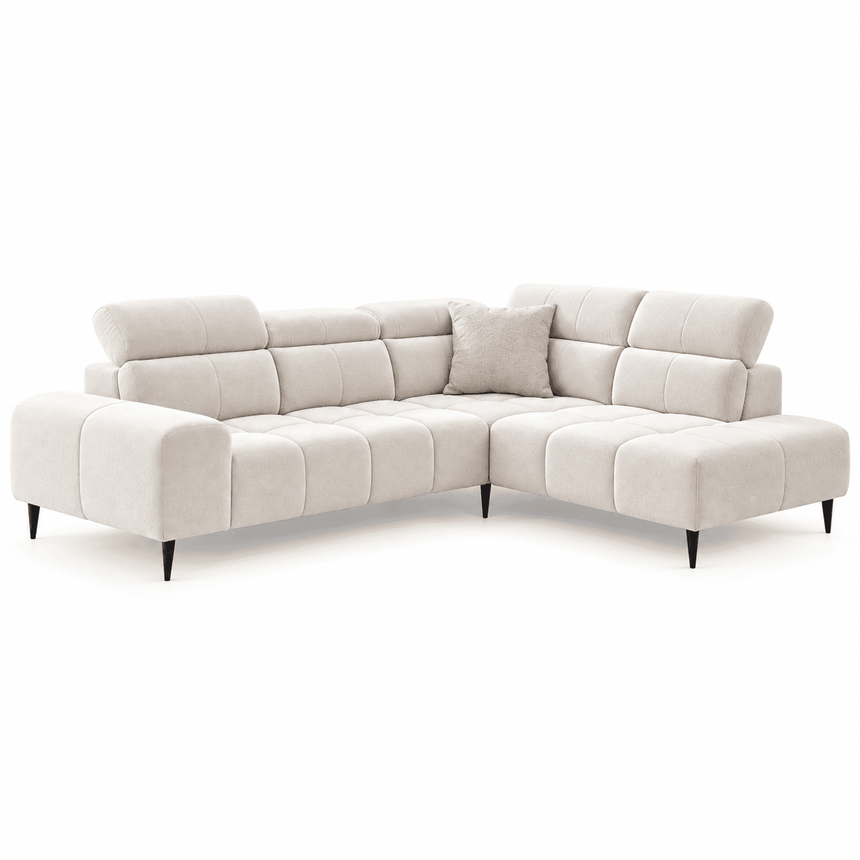 Divano angolare GREGORY avorio con chaise longue