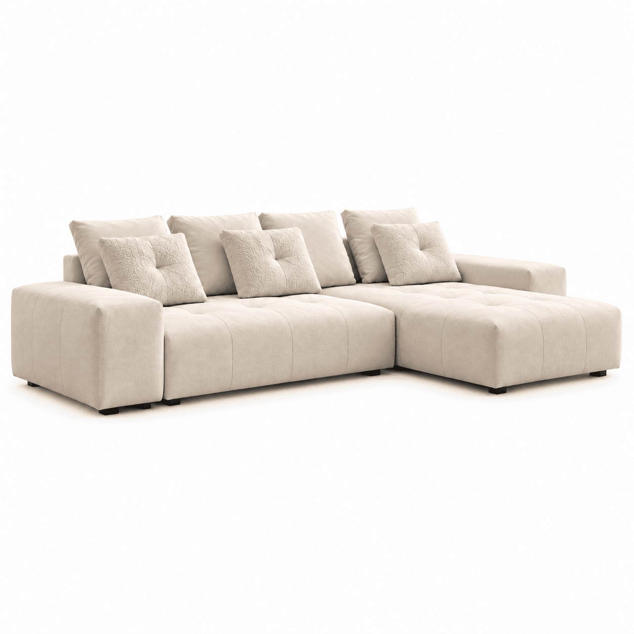 Divano angolare JOKER componibile color crema